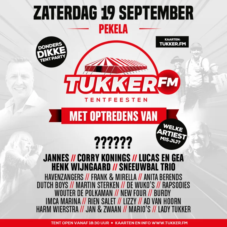 Donders dikke tent party pekela