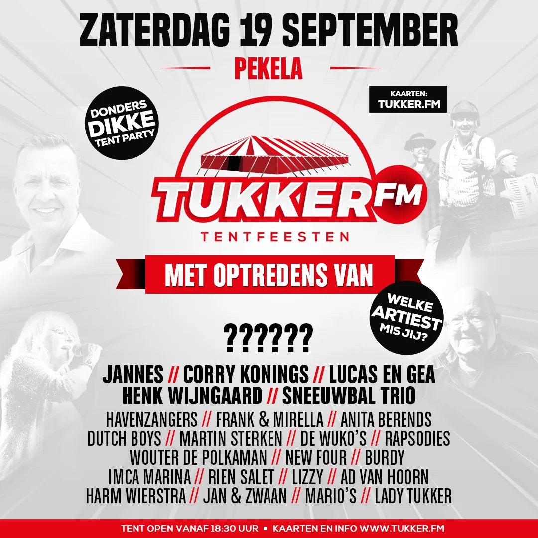 Donders dikke tent party pekela